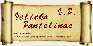 Veličko Pantelinac vizit kartica